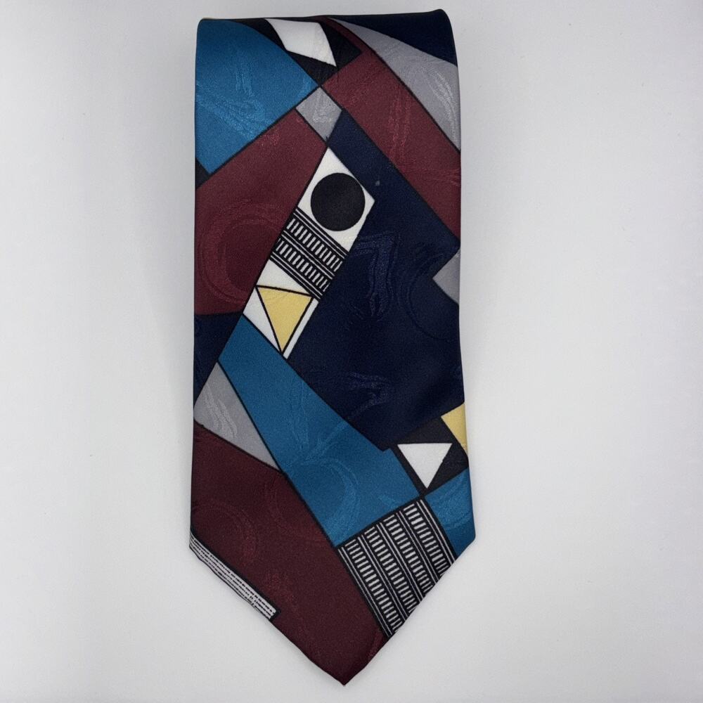 Vintage Johnny Carson Tie 100% Polyester Made In USA 3.5”